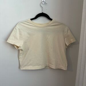 JOCO Cream Waist Length TShirt 100 Cotton